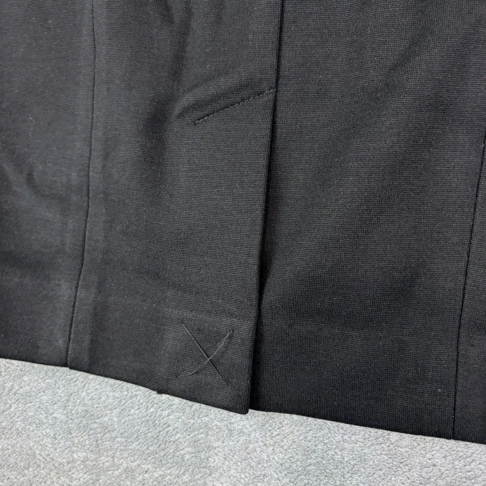 Adrienne Vittadini 6P Black Pencil Skirt Monet Gardens Stretch Professional